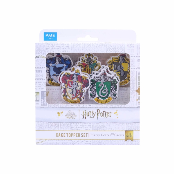 Cupcake Topper - Harry Potter Crests